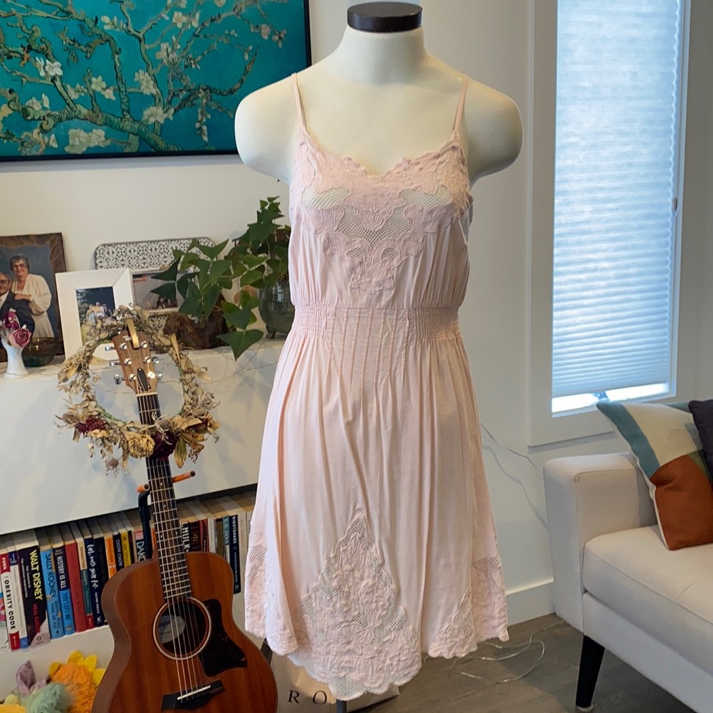 Cute and darling baby pink summer dress